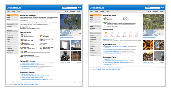 Skärmdump av Miniatlas.se